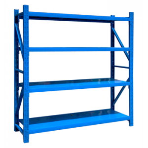 中型貨架主架2000×500×1800mm(四層,500kg/層,藍色)