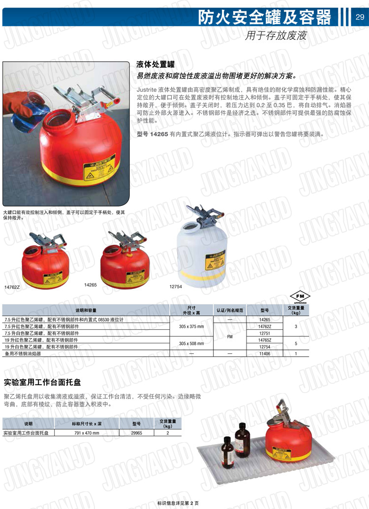 JUSTRITE，美國杰斯瑞特，justriteI型安全罐,柴油汽油存放罐，酒精松香水安全存儲罐，防火安全罐，防爆安全罐