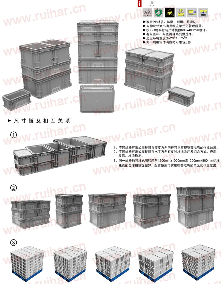 不帶蓋可堆式周轉(zhuǎn)箱,PLC-992AF,PLC-992AF+,02006,02007,1070x290x148,1070x290x148