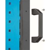 移動型雙面物料架960×610×1110mm(4方孔)，KM-2240