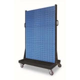 移動型雙面物料整理架960×610×1560mm(6百葉)，KM-2306，1H9329